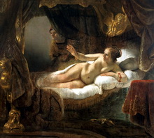 Даная, Рембрандт, 1636