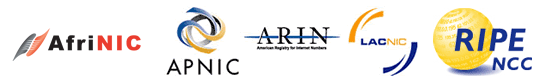 Региональные регистраторы доменов - Regional Internet Registry (RIR)