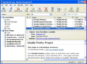 Mozilla Thunderbird — бесплатный почтовый клиент